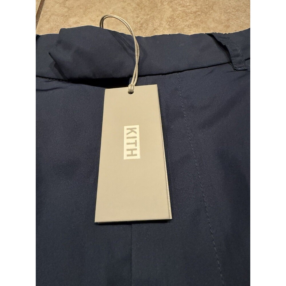 Kith Pants Mens Medium Nocturnal Blue Transitional Tech Pleated Kyson Lined NEW - Picture 5 of 10